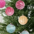 thumbnail image 4 of Btomtd 6pcs 3.15"/8cm Multicolor Christmas Ball Ornaments, Vibrant Assorted Color Xmas Tree Hanging Balls for Holiday and Party Decor Set, C, 4 of 6