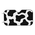 thumbnail image 7 of Fotbe Cow Print Black White Car Windshield Sunshade | Sun Visor Protector Front Window Shade, Keeps Out UV Rays, Keeps Your Vehicle Cool-Small, 7 of 7