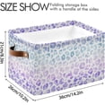 thumbnail image 3 of GZHJMY Leopard Print Foldable Canvas Storage Bin, Sturdy Fabric Storage Basket with Handles, Storage Cube Box for Organizing Shelf Nursery Toy Closet 2PCS#819, 3 of 7