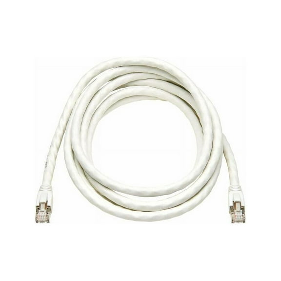 Eaton Tripp Lite Series Cat8 40G Snagless SSTP Ethernet Cable RJ45 M/M PoE White 10 ft. 3.1 m