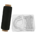 thumbnail image 4 of FRCOLOR wig making kit 71pcs Wig Making Needles Set, Wig T & C Curved Needles with 260 Yard Thread for Wig Making, Blocking Knitting, Modelling and Crafts,2.01"X0.04"X0.59", 4 of 5