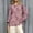 Watermelon Red, variant on Womens Spring Tops Baseball Print Round Neck 3/4 Sleeve Cotton Tee Oversized Tshirts for Women