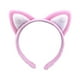 thumbnail image 5 of Qarigey Diadema con orejas de gato elegante: accesorios para el cabello simples, versátiles y de moda, pinza para el cabello súper linda rosa Rosa+Blanco 2Conjunto, 5 of 6