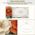 thumbnail image 4 of Lampshades 2 Pack Boho Brown Green Orange Peony Floral Vintage Flowers Red Flower White 13"x13"x10" Light Shade for Table Lamps Floor Lamps Drum Lamp Shades Lampshade Replacement Easy Assembly, 4 of 8