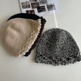 thumbnail image 6 of CoCopeaunts Womens Bucket Hat Retro Knitted Crochet Hollow Brim Beanies Hats Winter Warm All-Match Solid Color Fisherman Cap, 6 of 8