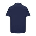 thumbnail image 5 of Elvqul Shirts for Men Collared Polo Holiday T-Shirts Short Sleeve Big and Tall Plain Navy Polo Shirts, 5 of 5