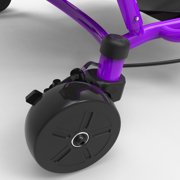 EzyRoller: Drifter Pro X - Purple -Ride-On Scooter, Cambering Motion, Pedal Free Cart, Hand Brakes, Extendable Frame, 220lb Capacity, Kids-Adults 9+