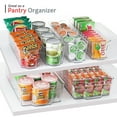 thumbnail image 4 of Stackable Storage Fridge Bins - Refrigerator Organizer Bins for Fridge, Freezer, Pantry And Kitchen. Includes Bonus Magnetic Dry-Erase Whiteboard & Markers Set (2 Size Pack), 4 of 8