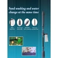 thumbnail image 4 of 4-in-1 Electric Aquarium Gravel Cleaner & Siphon Vacuum, Automatic Water Changer, Sand Washer & Tank Brush, Adjustable Telescopic Rod for Fish Tanks up to 25 Inches, 1-Pack, 4 of 7