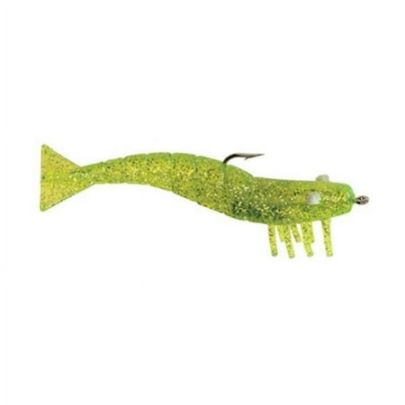 D.O.A. 3 Shrimp - Chartreuse Silver Glitter
