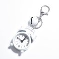 thumbnail image 1 of Mini Alarm Clock Keychain Pendant Creative Car Decoration Bag Charm Couple Keychain White, 1 of 5