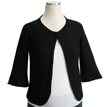 Maternity One-Button Swing Cardigan