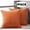 Orange, variant on Throw Pillow Cover Yellow Decorative Couch Pillow Case Home Rustic Linen Square Pillow Covers for Home Sofa Decoration 18" *18" 2 Pack Yellow
