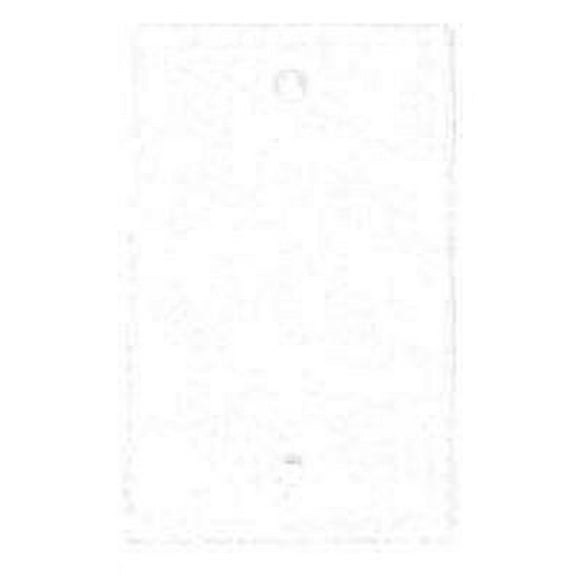 IEC WH10000 White Plastic Wall Plate Blank One Gang Wall Plate