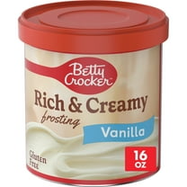 Betty Crocker Rich and Creamy Vanilla Frosting, Gluten Free, 16 oz