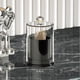 thumbnail image 1 of pstuiky Dispensador para bolas de algodón, hisopos, discos de algodón y hilo dental - Juego de frascos de plástico transparente de 283 g (10 oz) para organizar el almacenamiento en el baño, 1 of 3