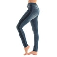 thumbnail image 2 of Just Love Denim Wash Ripped Jeggings for Women, 2 of 3