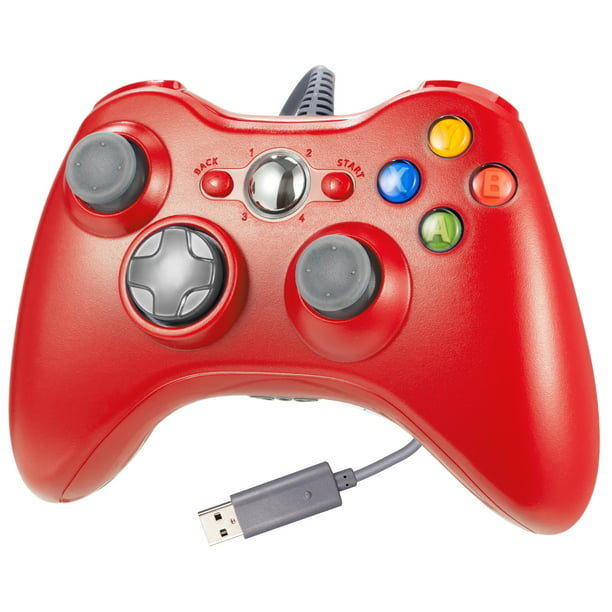 Deter Nachtvlek Verzoekschrift LUXMO Wired Xbox 360 Controller for Xbox 360 and Windows PC (Windows 10/8.1/8/7)  - Walmart.com