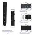 thumbnail image 3 of Correa Para Reloj Klokker Strap Banda Silicón de 22mm Negro con Blanco, 3 of 4