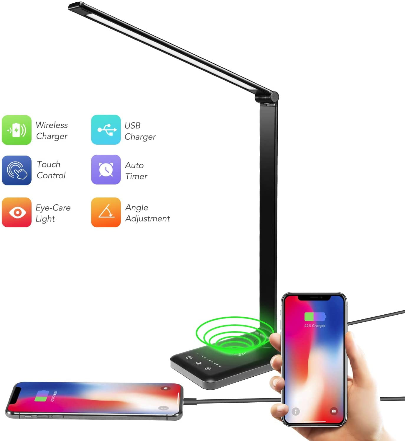 Xiaomi Mijia Rechargable Desk Lamp 3 Modes Dimming 2600K 3200K 4500K Light Q1Q3