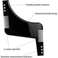 thumbnail image 2 of Beard Shaping Tool, Beard Lineup Tool with Inbuilt Comb, Beard Stencil Beard Template for Men, Curve Step Cut Beard Shaper for Line Up & Edging, 2 of 8