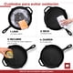 thumbnail image 5 of Sartén Grill de Hierro Fundido Ultrachef 26 cm Negro, 5 of 8