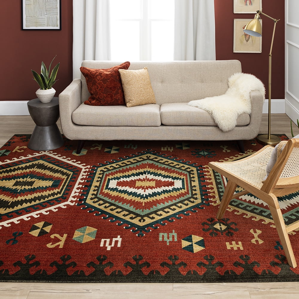 Mohawk Home Hopeprince Woven Indoor Area Rug, Red, 8' x 10'