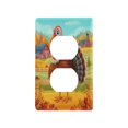 thumbnail image 3 of IAUYY Retardant PC Material Duplex Outlets Switch Plate Covers Easy DIY Installation with Screws Light Switch Cover Plate Bright Sunlight, 3 of 9