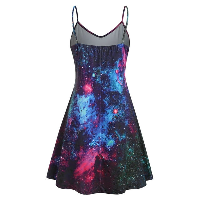 Kcodviy Robe de Cocktail Imprimée pour Femmes Grande Taille, Col Rond, Sans Manches, Robe Décontractée, Veste de Robe Grande Taille, Robes à Manches Longues, Robe Grande Taille, Robe d'Anniversaire pour Femmes