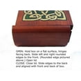 thumbnail image 4 of Celtic Knot Decorative Wood Box Secret Opening Jewelry Keepsake Handmade Trick Puzzle Wood Box Made in Poland, 4 of 6