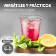 thumbnail image 4 of 50 Vasos Desechables De Plástico Con Tapa Boquilla 16oz Transparente, 4 of 5