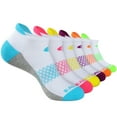thumbnail image 6 of COOPLUS Women's Athletic Ankle Socks Women's Sock Size 9-11 Female Cushioned Color Socks 6 Pairs, 6 of 9