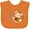Orange, variant on Inktastic Papa's Little Monkey Boys or Girls Baby Bib