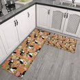 thumbnail image 2 of Boston Terrier and Flower Kitchen Rugs Sets Of 2,Anti Fatigue Kitchen Mat Rugs Non Slip Washable,Decorative Kitchen Floor Mats for Kitchen,Sink,Laundry,17"x30"+17"x47", 2 of 7