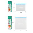 thumbnail image 3 of Reusable Food Storage Bags Freezer Leakproof Zip Thick Transparent Freezer for Marinate Food Meat Fruit Cereal Sandwich Snack, 3 of 5