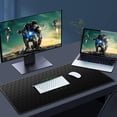 thumbnail image 6 of Gaming Mouse Pad Large, Computer Desk Mat Large with Stitched Edges & Rubber Base, 35.4x15.7in Big Mouse Pad Keyboard Mat Large Mousepad for Desk, Gaming, Work, Honeycomb Black Green, 6 of 6