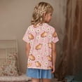 thumbnail image 4 of SGFCWSX Girls Short Sleeve T-Shirt, Casual Printed Kids Fashion Top Watermelon Red Size 5-6 Years, 4 of 7