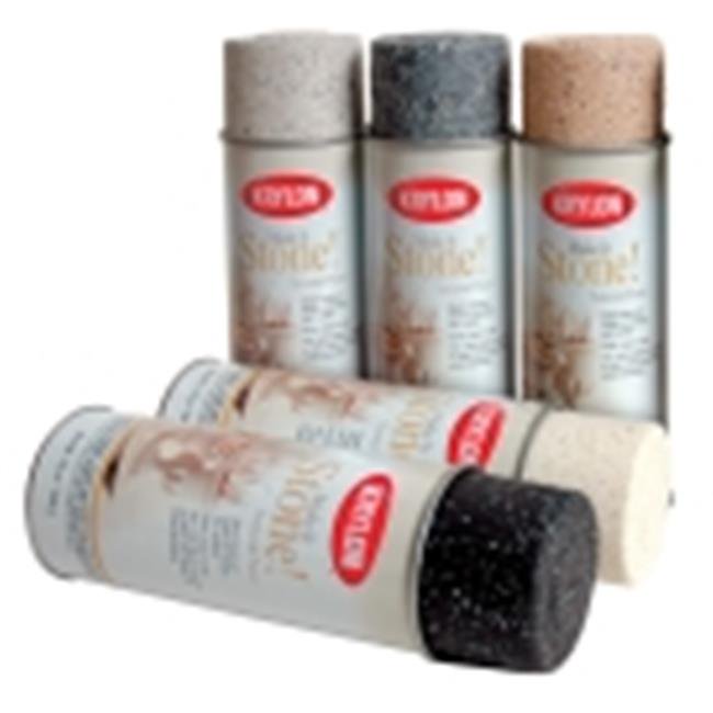 Krylon Make It Stone Spray Paint 12 Oz. White Onyx