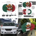 thumbnail image 6 of Yuyamidu Mexican Flag Auto Side Mirror Wrap Skull Front Hood Covers for Cars Sedans Side View Mirror Cover with Car Hood Cover Wrap 3pcs Automobile Exterior Accessory, 6 of 7