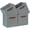 Grey, variant on Cube Storage Bins 4Pack Foldable Cube Baskets for Clothes Shelf Storage Basket with Handles, Storage Box Fabric Storage Organizer Bins for Home (White&Grey, 13x15x13 Inch)