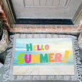 thumbnail image 5 of Fsqjgq Door Mat Carpet Welcome Mats Summer Doormats for Outdoor Entrance Area Rugs Cute Beach Seaside Theme Printed Floor Mats Non Slip Polyester Carpet Home Decor Bathroom Rugs, 5 of 7