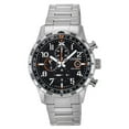 thumbnail image 1 of Citizen Eco-Drive Chronograph Stainless Steel Black Dial CA0790-83E 100M Men's Watch, 1 of 4