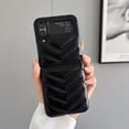 thumbnail image 1 of Puffer Case Compatible With Samsung Galaxy Z Flip 4, Soft Touch Puffer Jacket Pu Leather Shockproof Cover, 1 of 5