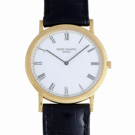 Patek Philippe Twenty Four - Pre-Owned Patek Philippe Calatrava 3520 Steel Watch (Certified Authentic & Warranty)