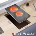 thumbnail image 4 of 2 Burner Electric Cooktop 110v, 120v Plug In Electric Stove Top, 12 Inch Built-in Radiant Electric Stove, Electric Ceramic Cooktop with Child Safety Lock, Timer, Over-Temperature Protection, 4 of 8