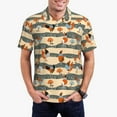 thumbnail image 3 of Balery Funny Chicken Printed Men’s Short Sleeve Polo Shirt, Midweight Men's Shirt,Golf Polo shirts -4X-Large, 3 of 9