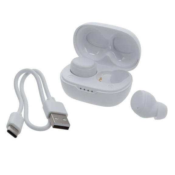 Rove RVTWSWHT ROVE Wireless Earbuds Bluetooth 5.3 Headphones In-Ear Headset Earbuds with Charging Case-White