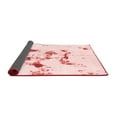 thumbnail image 2 of Ahgly Company Indoor Round Abstract Red Modern Area Rugs, 7' Round, 2 of 4