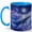 Blue, variant on Moon Whale Ocean 11oz Ceramic Mug, Starry Sea Coffee Cup