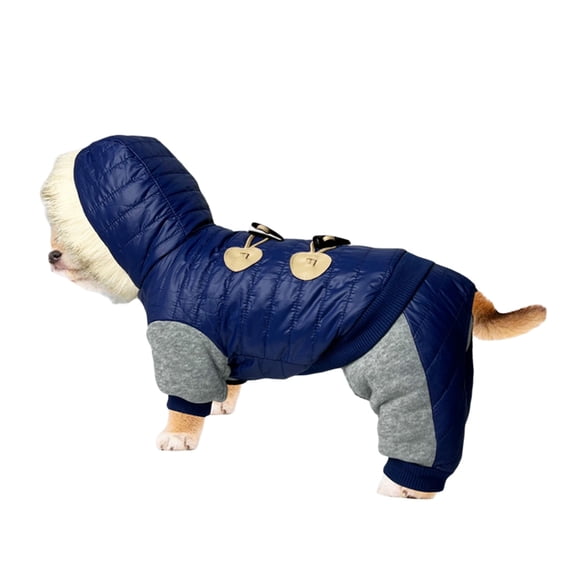 FEISHENTT Fall Winter Dog Hoodie - Lined Extra Warm Dog Hoodie in Winter, Soft Warm Sweater, Cold Weather Pet Apparel Clothes Vest for Small to Large Dogs